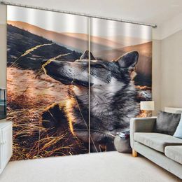 Gordijn Custom Animal Curtains 3D -raam voor woonkamer kantoor slaapkamer geluiddichte winddicht