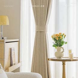 Rideau (personnalisé 2) rideaux en velours en relief rideaux épaissis de style crème épaissie