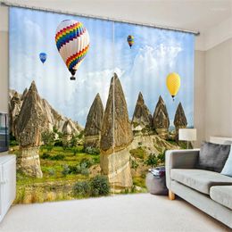 Gordijn Aangepast Beautiful landschap Luxe 3D Black -out raam Graps voor woonkamerbed El Wall Tapestry Cortinas