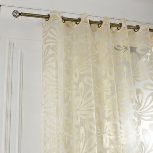 Gordijn gordijnen 3 kleuren pure gordijnen tule jacquard voor woonkamer slaapkamer panelen keuken op maat gemaakte woondecoratie