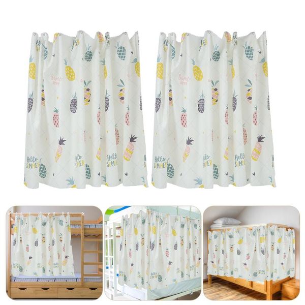 Rideaux Rideaux Lit Superposé Rideaux Auvent Tente Confidentialité Drapé Occultant Fenêtre Tissu Dessin Animé pour Panneaux De Chambre Dortoir Moustique CottonCurta