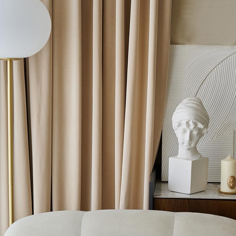 居間の寝室の固体ローラーブラインド窓のフィルムElのためのカーテンドレープ遮光カーテン