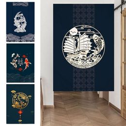 Rideaux de porte en tissu suspendus de Style japonais, pour salon, armoire de cuisine, cloison d'entrée de maison, demi-rideau 251C