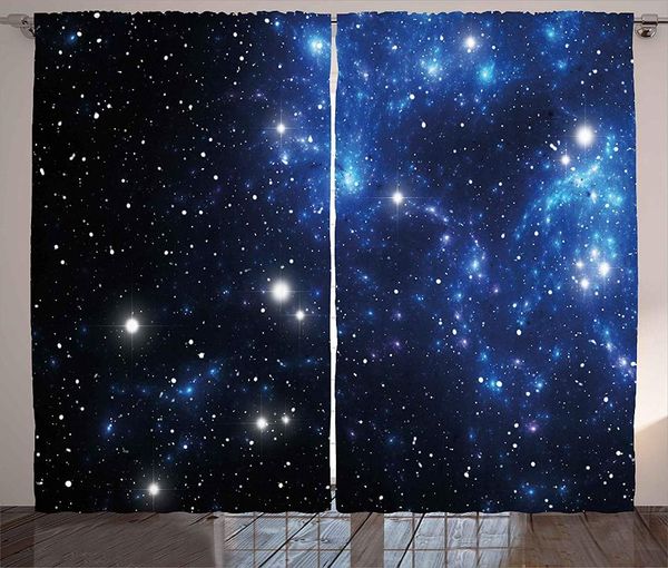 Cortinas Cortinas Constelación Espacio exterior Estrella Nebulosa Cúmulo astral Astronomía Tema Galaxia Misterio Sala de estar Dormitorio Ventana Dra