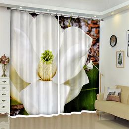 Curtain & Drapes Customized Large Flowers Luxury 3D Blackout Window For Living Room Bed El Wall Tapestry Cortinas