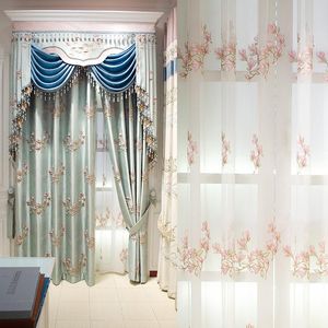Rideaux rideaux européens haut de gamme exquis Jacquard ombre rideaux pour salon salle à manger chambre.