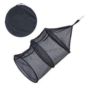 Gordijn gordijnen opknoping mand mesh droger netto camping outdoor home levering (zwart)