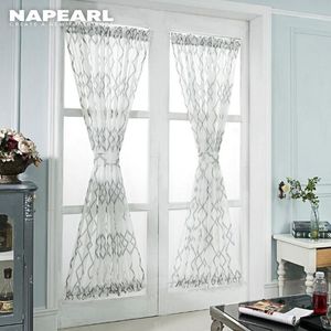 Rideaux rideaux NAPEARL Style européen rideaux de fenêtre courts pour porte draperie prêt à l'emploi cuisine élégant panneau unique décor à la maison1