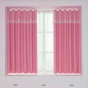 Rideaux occultants en dentelle rose, magnifique, pour fenêtre, salon, chambre à coucher, ombrage élevé, épais, personnalisé