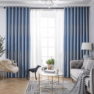 Gordijngordijnen popangel worden aangepast stof moderne gestreepte stijl multicolor optionele black -out geïsoleerde polyester slaapkamer curtainscurtain