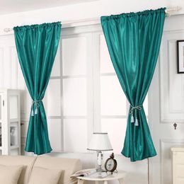 Cortinas de tul de Color sólido, cortinas de ventana translúcidas para sala de estar, dormitorio, cortinas modernas de tela de poliéster de gasa