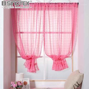 Rideaux Rideaux Solide Fenêtre Tulle Sheer Pour La Cuisine Salon Chambre Polyester Screening Drapé Panneau Décoration De La Maison1