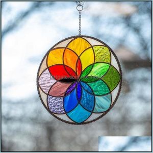 Rideaux rideaux teintés Suncatcher fenêtre tentures panneau série funrain dégagement pour mur extérieur Art soleil décor livraison directe 2021 maison De