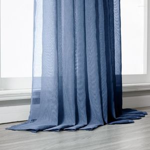 Rideau Tentures Tulle Moderne Fenêtre Rideaux Pour Salon Solide Sheer Chambre Voile Screening TreatmentsRideau