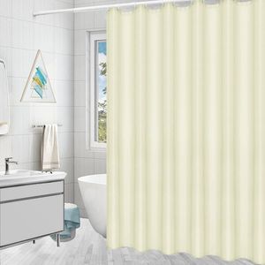 Gordijn gordijnen waterdichte douche massieve kleur raamscherm badkamer gordijnen met hangende ringen badpartitie voorraden