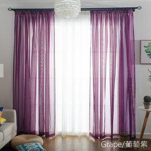 Cortinas cortinas blancas de hilo transparente, cortinas naranjas de tul, divisor de habitación, decoración verde, techo de boda para niños, WP184BCurtain