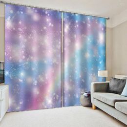 Cortina Dream Stars, cortinas opacas de lujo, ventana 3D para sala de estar, dormitorio, personalidad