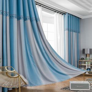 Rideau Dreamwood Haute Qualité Salon Ombrage Polyester Épaississement Style Moderne Chambre Blackout Tissu Fini