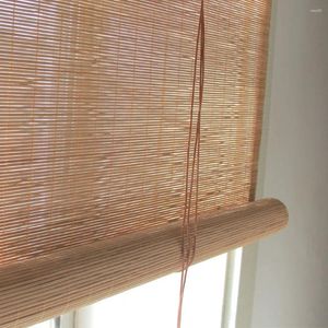 Gordijn eenvoudig te installeren bamboe rolgordijnen verduisterende tinten voor Windows Kong Fu Tea House