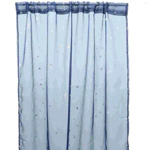 Rideau élégant drapé chambre rideaux petit et frais fenêtre écran Polyester pure décor