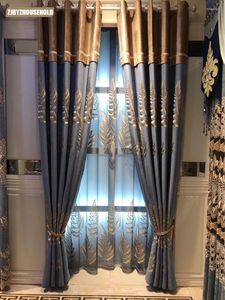 Curtain Embroidered Curtains For Living Room Luxury Bedroom Window Customized Cortinas Para La Sala