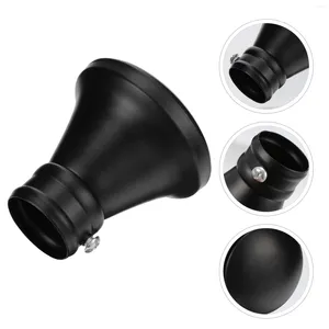 Rideau Fin Rod Draperie Pole Head Embouts Drapé Cap Brackets Remplacement Blackdecorative Rail Window Caps Plug Ends Nut Bar