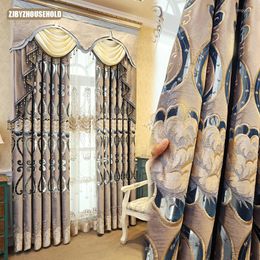Gordijn Europese stijl atmosferische gordijnen voor woonkamer luxe slaapkamer raam cortinas para la sala