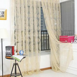 Rideau européen Tulle pour salon fenêtre chambre drapé rideaux porte panneau voilages décor à la maison