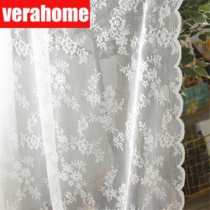 Rideau européen blanc dentelle voilages pour salon chambre fenêtre tulle rideau rideaux serape décor à la maison 230510