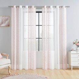 Curtain Fashion Broidered Window Screen Living Room Fabric Shades For Bedroom