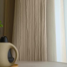 Gordijn Fashion Simple Nordic Blackout Curtains Polyester Solid Color Vintage Cortinas voor Living Room Slaapkamer Drapes