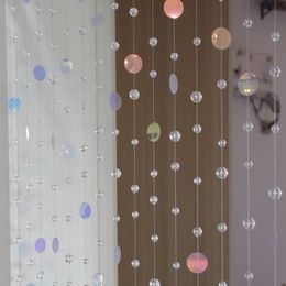 Gordijn Fashionable Home Decoration Crystal Glass Bead Glitter Sequin Partition Ornamenten Wedding Party Achtergrond Pendant 230104