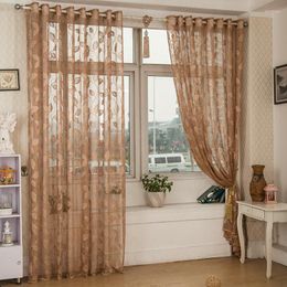 Gordijn voor woonkamer woning decoratie retro luxe pastorale romantische slaapkamer balkon ig semi-schaden raam screening cortinas