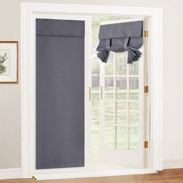 Rideau porte française aveugle fenêtre rideaux étanche assombrissement pour verre attacher ombre chambre