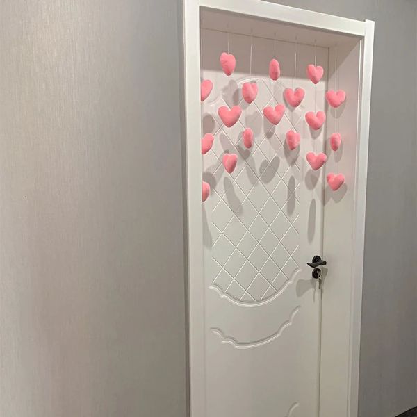 Cortina Niña Rosa En Forma De Corazón Cortina De Puerta Decoración Borla Cortina Divisor Cadena Habitación De Niña Partición Dulce Colgante Con Cuentas Ventana Cenefa 231018