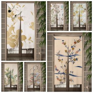 Gordijn gouden bladeren bloemen deur gordijnen kunst Japanse deuropening woonkamer partitie drape ingang hangende halfloopstop prop