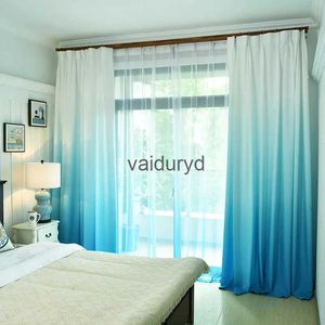 Cortina Cortina De Color Degradado para Sala De Estar Tratamiento De Ventana Tul Moderno Y Cortina para Dormitorio Panel Decorativo Cortinas Acabadas Vaiduryd