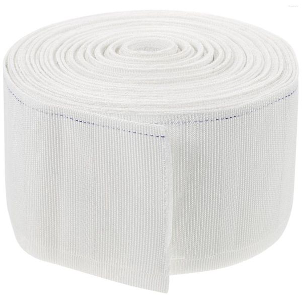 Ruban de tête de rideau pour crochets amovibles, bandeau de douche suspendu, large pince en coton plissé