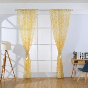 Rideau Maison Rideaux Brodé Sheer Voile Fenêtre Rideaux Pour Salon Moderne Délicat Tulle