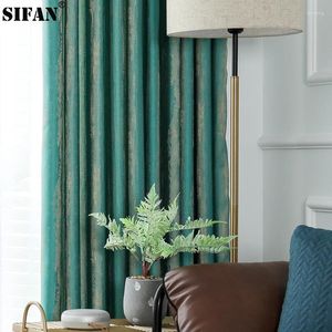 Rideau jacquard rideaux de luxe pour la chambre de salon