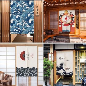 Gordijn Japanse stijl deur keuken gebruik linnen katoenen korte partition kast semi voor huishoudstoilet