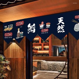 Rideau Style japonais court Restaurant boutique décor rideaux porte demi-rideau pour salon chambre cuisine imprimé fanion