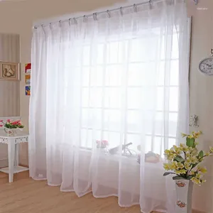 Curtain Kitchen Tulle Modern Home Window Decoration Pure blanche pour le salon