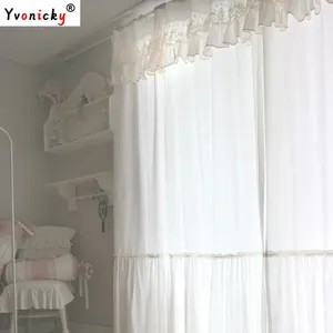 Rideau coréen coton rideaux de panne d'élect
