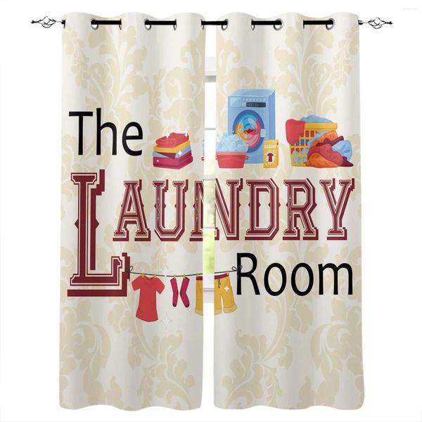 Curtain Laundry Clothes motifs rideaux pour la chambre à coucher de chambre à coucher de la chambre à coucher de la chambre à coucher