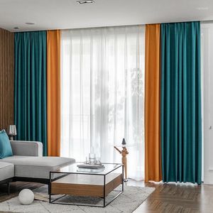 Rideau lumineux luxe couleur correspondant épais coton et lin rideaux occultants complets salon chambre El fenêtre de noël