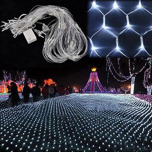 LED -snaren Gordijnverlichting Kerstverlichting 1.5*1,5 m 3*2m 6*4m 8*10m LED -Lichten Kerst ornament Lamp Flash Gekleurde Fairy Bruiloft Decor Outdoor Light