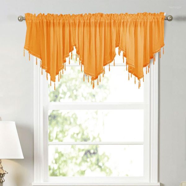 Cortina ligera Translucidus ventana hermosas cuentas Color sólido cortinas para dormitorio cocina sala de estar