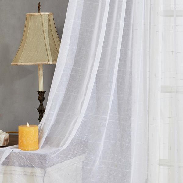 Rideau lims moderne en tulle en tulle rideaux rideaux pour le salon plaid en or rideaux voitiles cuisine à l'aveugle à la maison