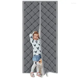 Cortina magnética para puerta de Patio, cortinas térmicas magnéticas con aislamiento, cubiertas de pantalla gruesas resistentes a la intemperie para balcones y sala de estar